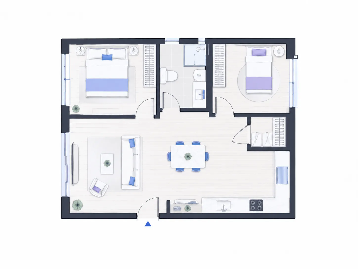 Custom 2D floor plan
